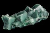 Cubic, Green Fluorite with Blue Core Phantoms - China #112054-1